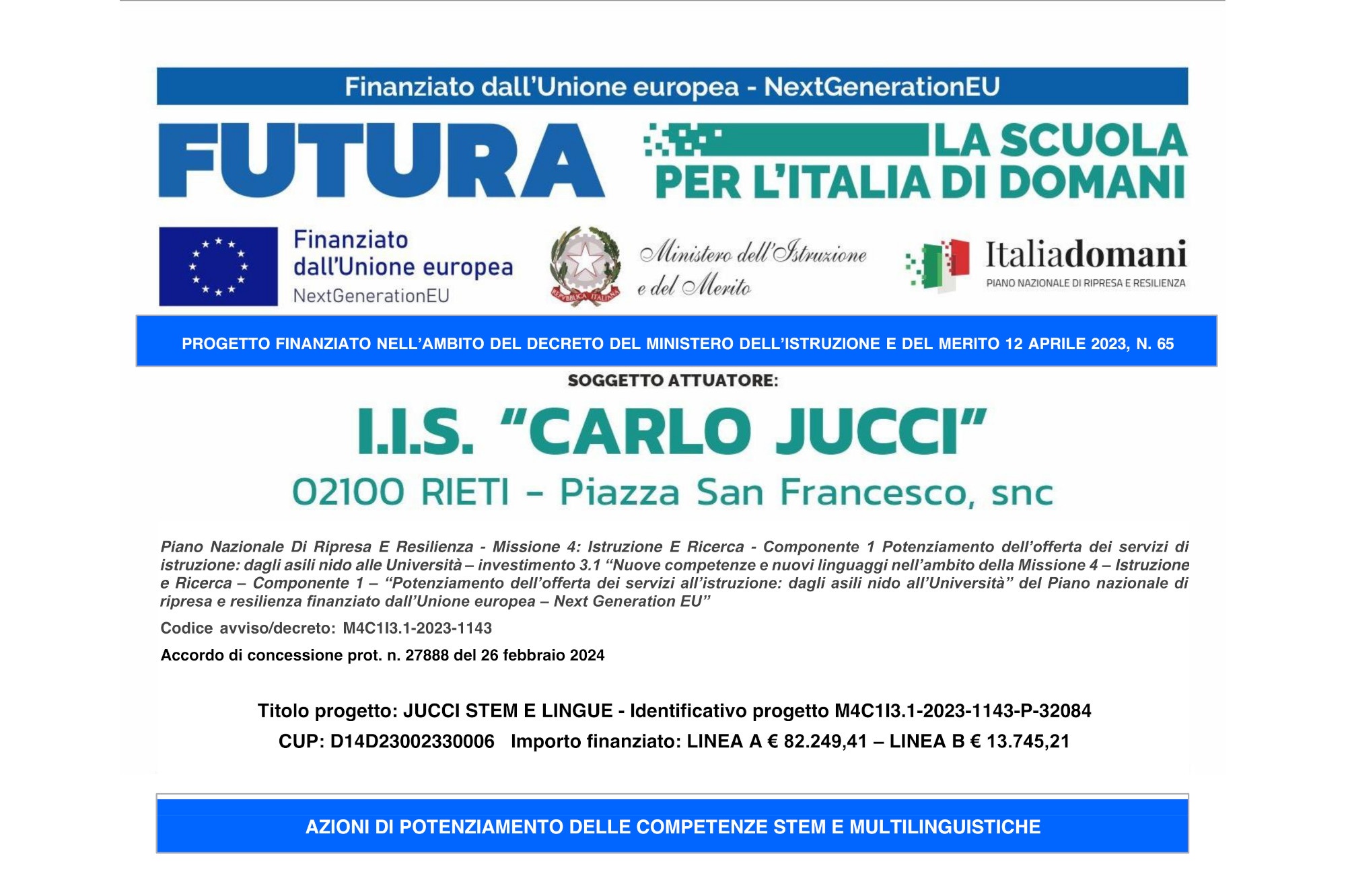 Targa pubblicitaria DM 65/2023